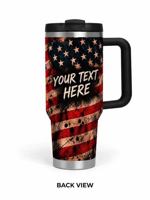 Personalized military tumbler 40 oz